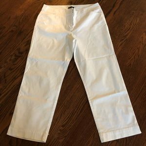 Eileen Fisher cotton cropped pants, M, barely worn